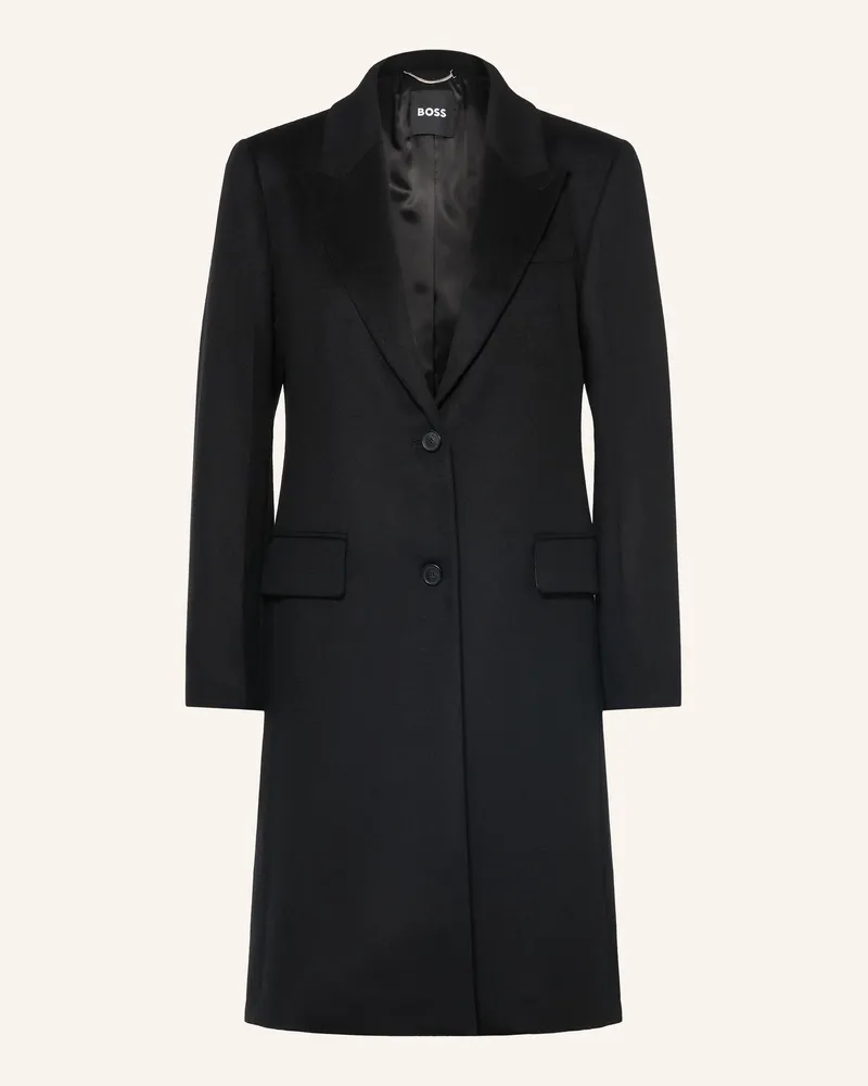 HUGO BOSS Wollmantel Classin schwarz Schwarz