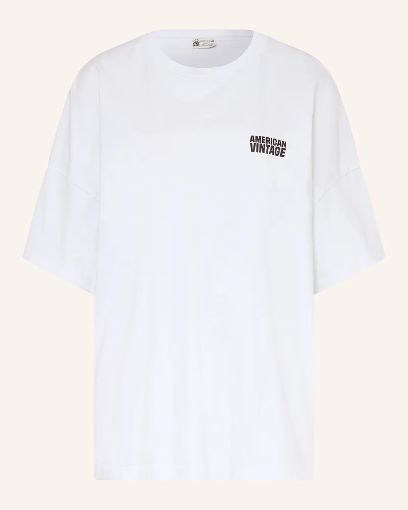 American Vintage T-Shirt FIZVALLEY Weiss