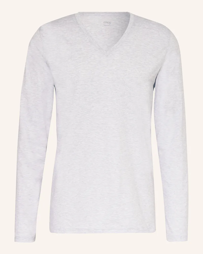 Mey Schlafshirt Serie Dry Cotton grau Hellgrau