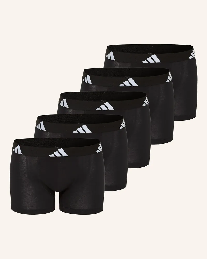 adidas 5er-Pack Boxershorts ACTIVE FLEX COTTON Schwarz