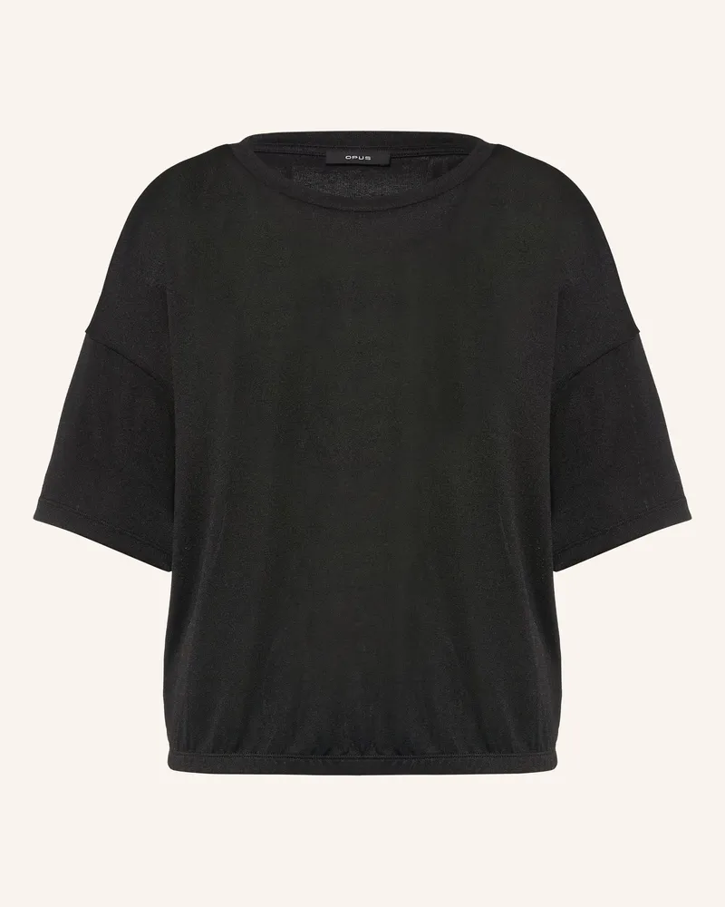 OPUS T-Shirt Salien schwarz Schwarz