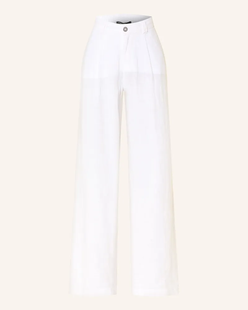 MARC AUREL Marlenehose Aus Leinen weiss Weiss
