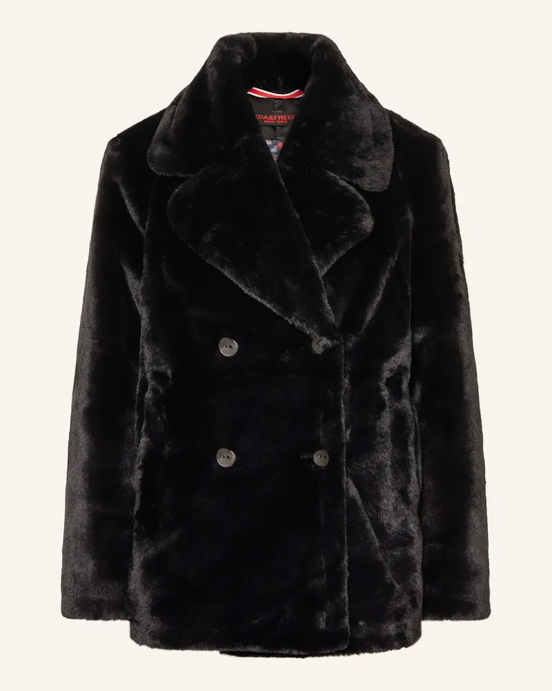 Frieda & Freddies Kunstfell-Jacke Darlah schwarz Schwarz