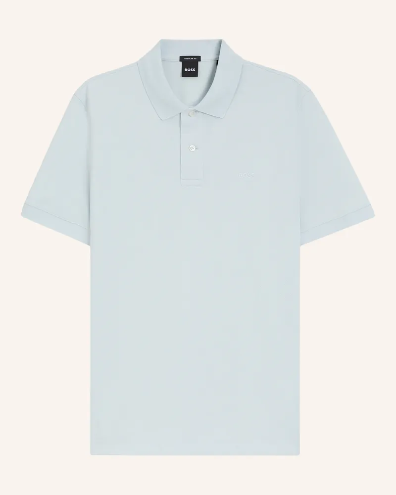 HUGO BOSS Piqué-Poloshirt Pallas Regular Fit blau Blau