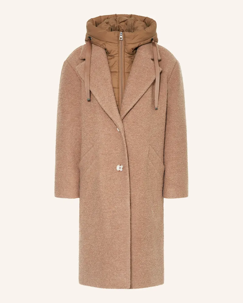 Darling Harbour Bouclé-Mantel Mit Herausnehmbarer Blende braun Camel