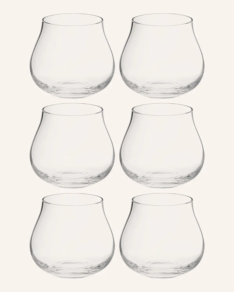 Georg Jensen 6er-Set Trinkgläser Sky transparent Weiss