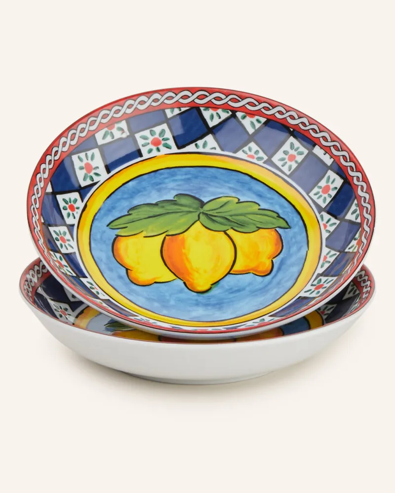 Dolce & Gabbana Casa 2er-Set Suppenteller Gelb