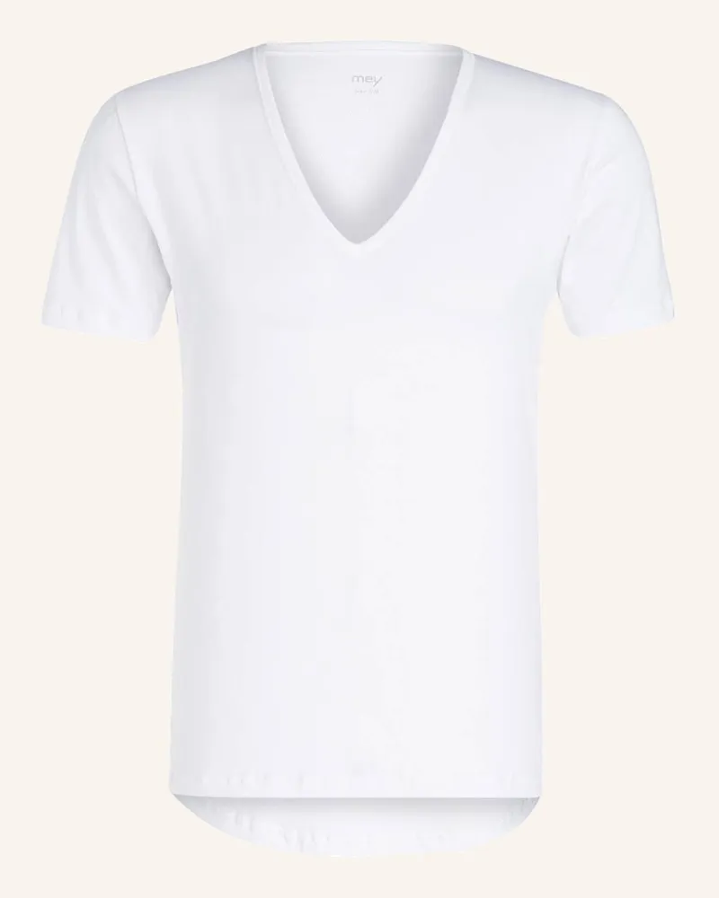 Mey V-Shirt Serie DRY COTTON Weiss