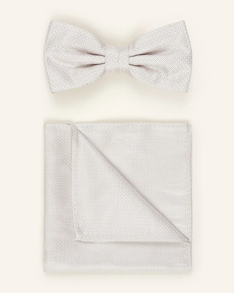 paul Set: Fliege Und Einstecktuch beige Beige