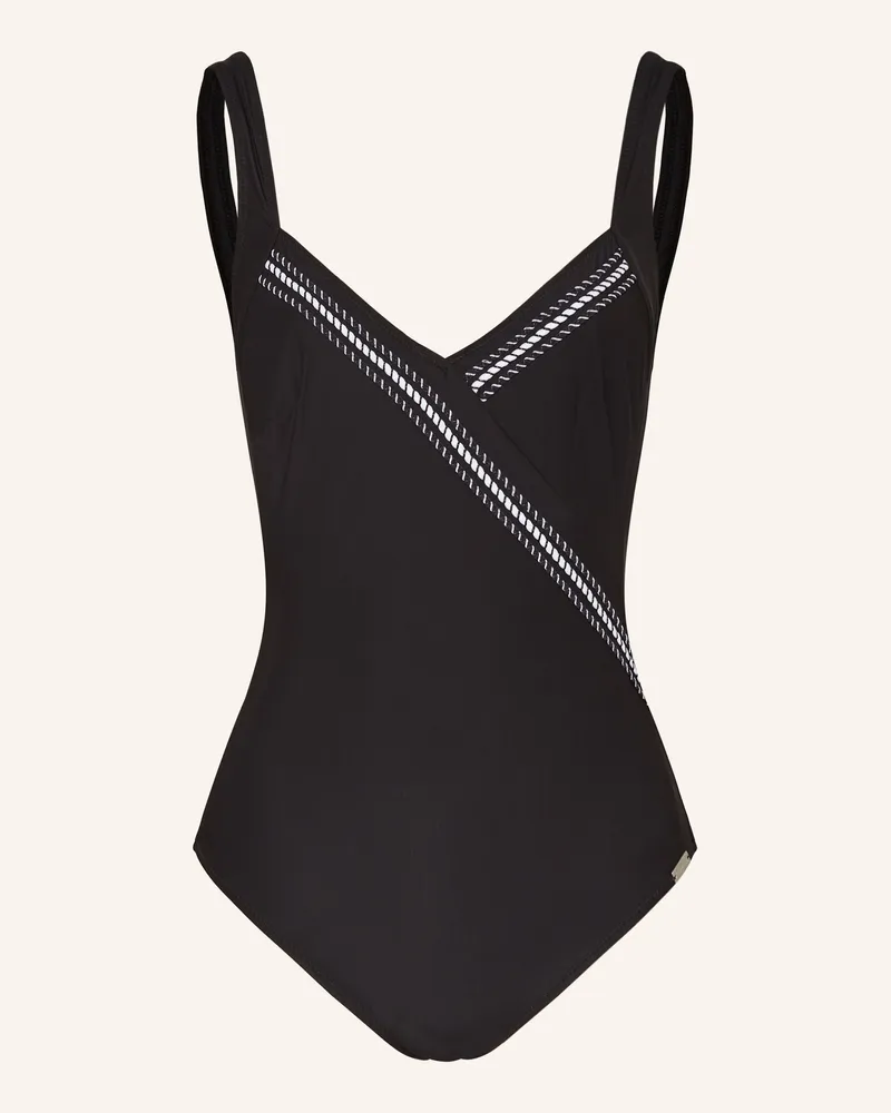 Charmline Shape-Badeanzug RIBBON PLAY Schwarz