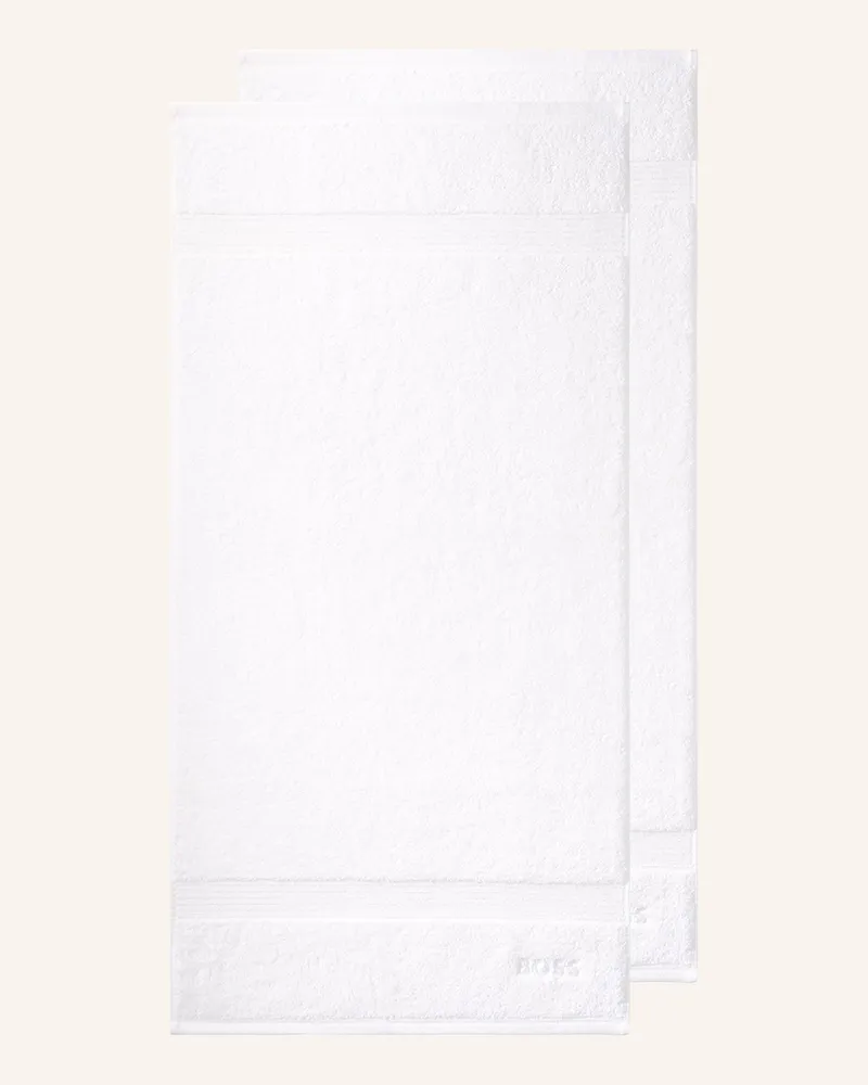 HUGO BOSS Handtuch 2er Set LOFT Weiss