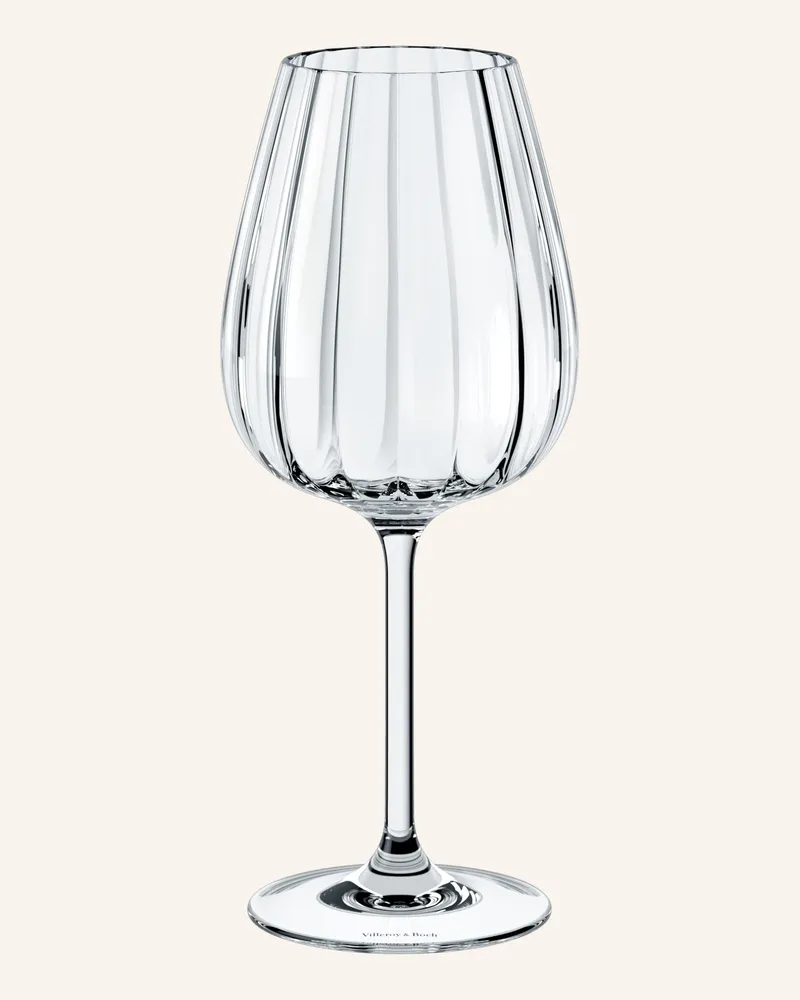 Villeroy & Boch Rotweinkelch, Set 4tlg. Rose Garden transparent Weiss