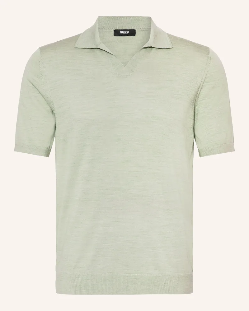 Reiss Strick-Poloshirt Duchie Aus Merinowolle gruen Mint