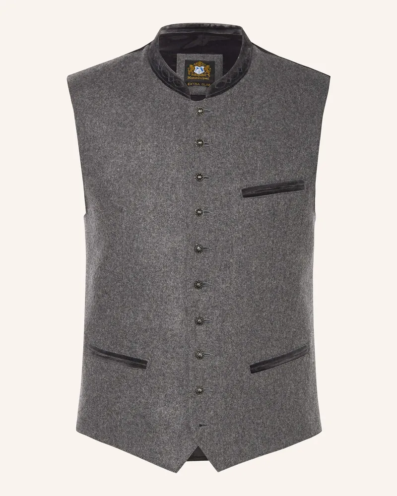 Hammerschmid Trachtenweste MANUEL Extra Slim Fit Grau