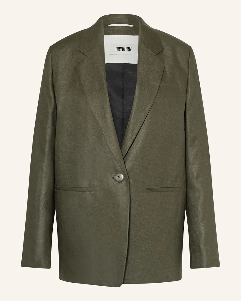 Drykorn Leinenblazer Mowtie gruen Grün