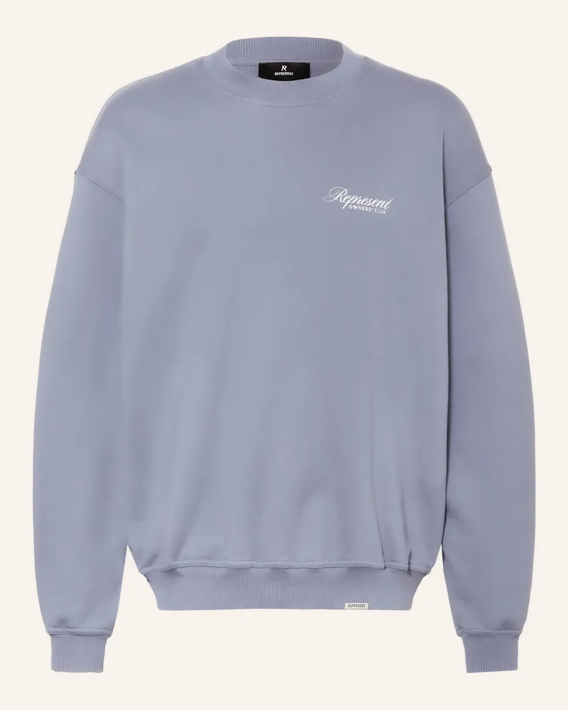 REPRESENT Sweatshirt blau Blaugrau