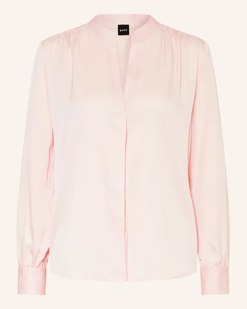 HUGO BOSS Bluse BANORA aus Seide Hellrosa