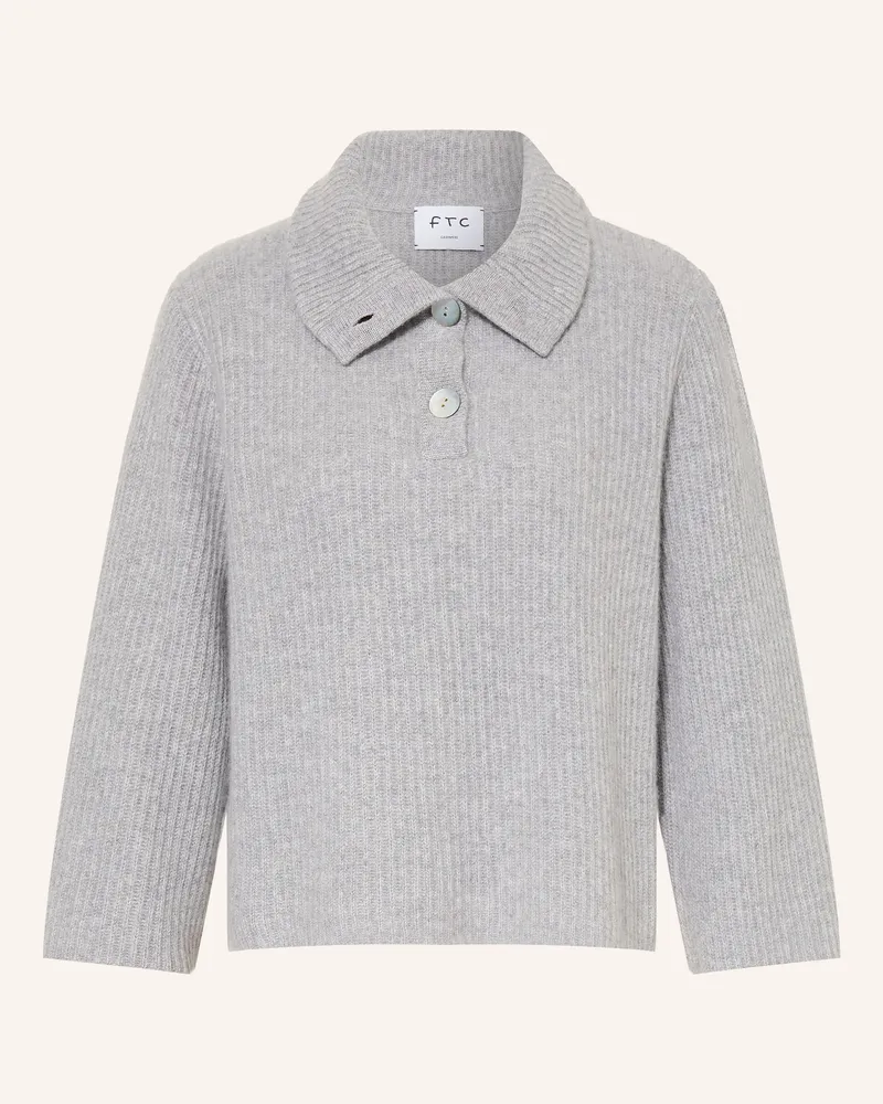 FTC Cashmere Cashmere-Troyer grau Hellgrau