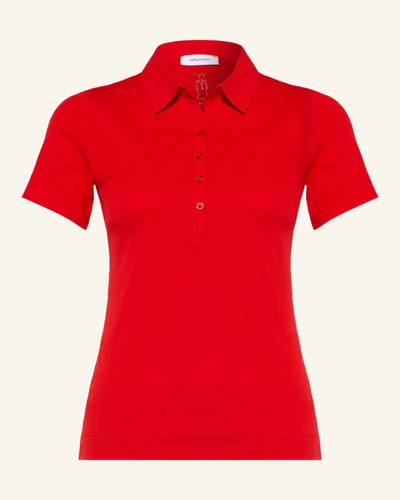 Darling Harbour Jersey-Poloshirt rot Red