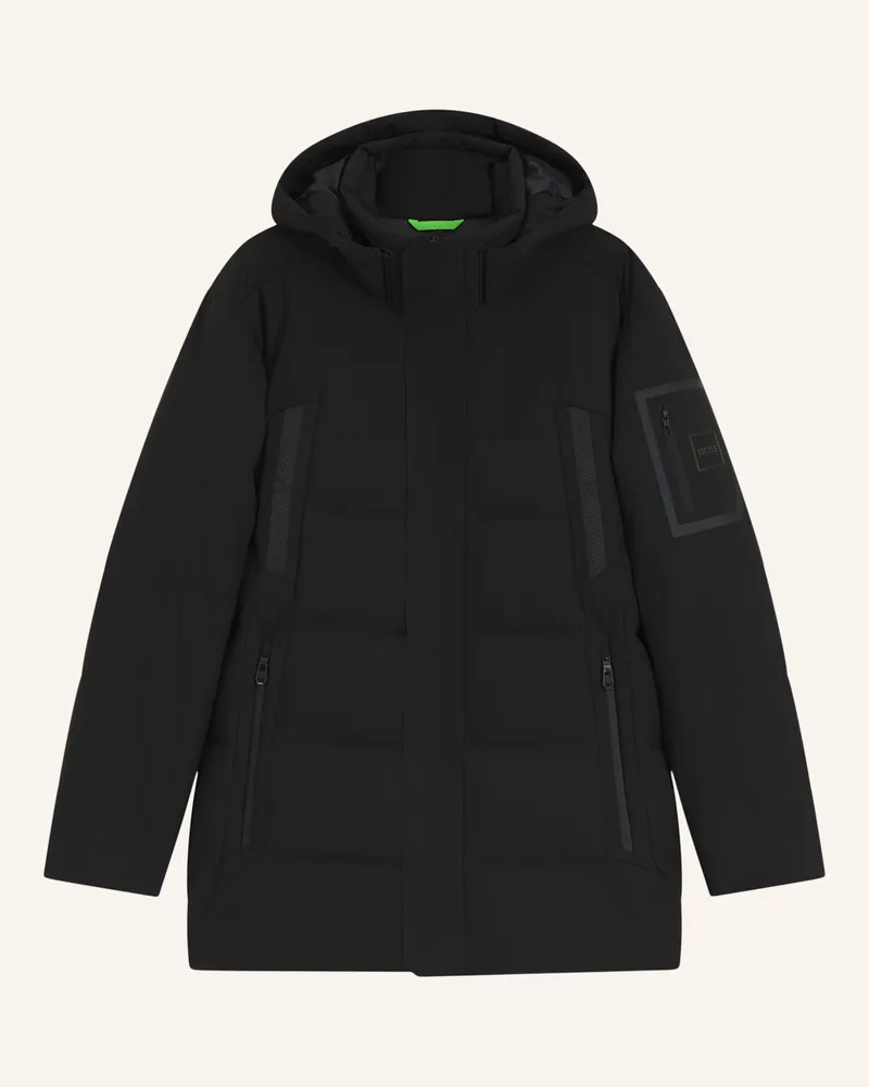 HUGO BOSS Jacke Ow_Block-X Parka Regular Fit schwarz Schwarz