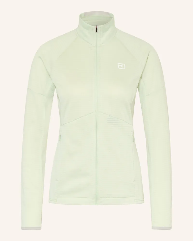 Ortovox Midlayer-Jacke Fleece Light Grid gruen Hellgrün