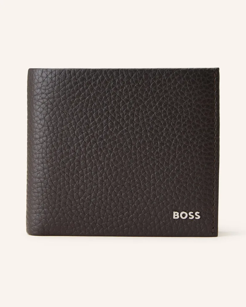 HUGO BOSS Geldbörse NEW CROSSTOWN Dunkelbraun