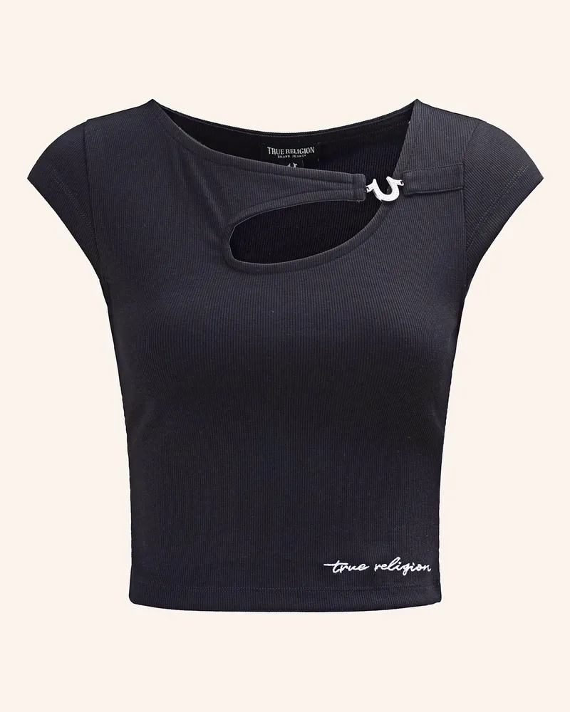 True Religion Rib-Top Crystal schwarz Schwarz