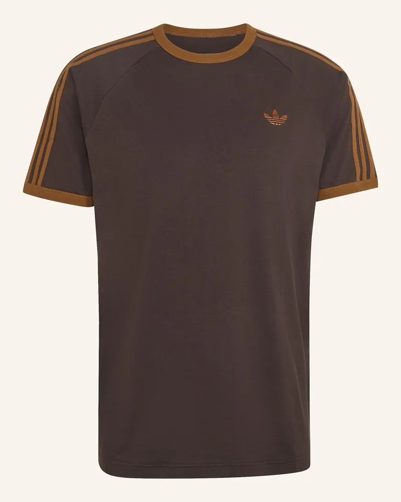 adidas T-Shirt, 3-Streifen braun Braun