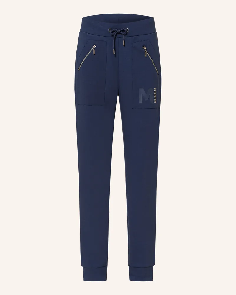 monari Hose im Jogging-Stil mit Schmucksteinen Dunkelblau