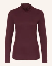 ZAíDA Longsleeve mit Rüschen Rot