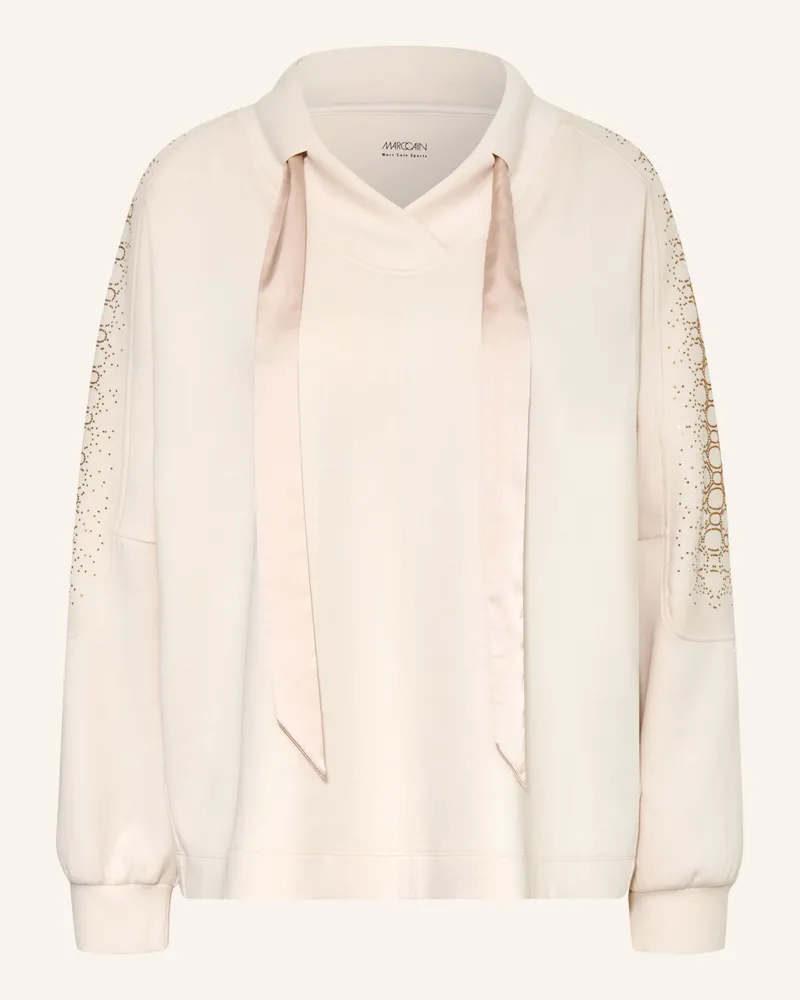 Marc Cain Sweatshirt Mit Schmucksteinen beige 182