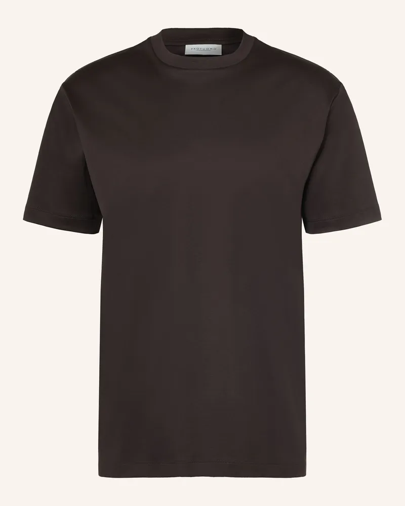 Profuomo T-Shirt braun Dunkelbraun