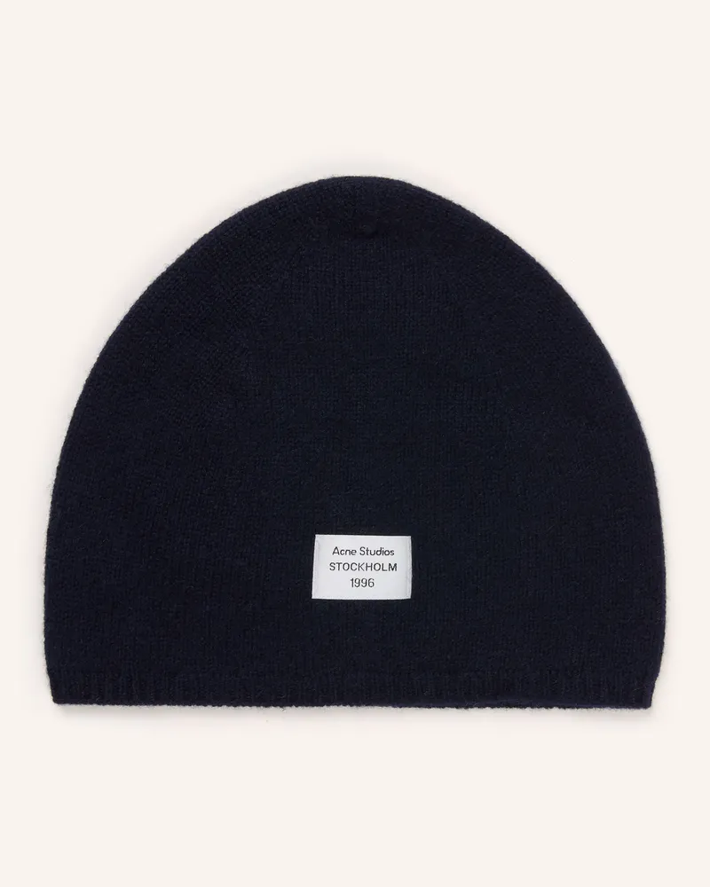 Acne Studios Cashmere-Mütze blau Dunkelblau