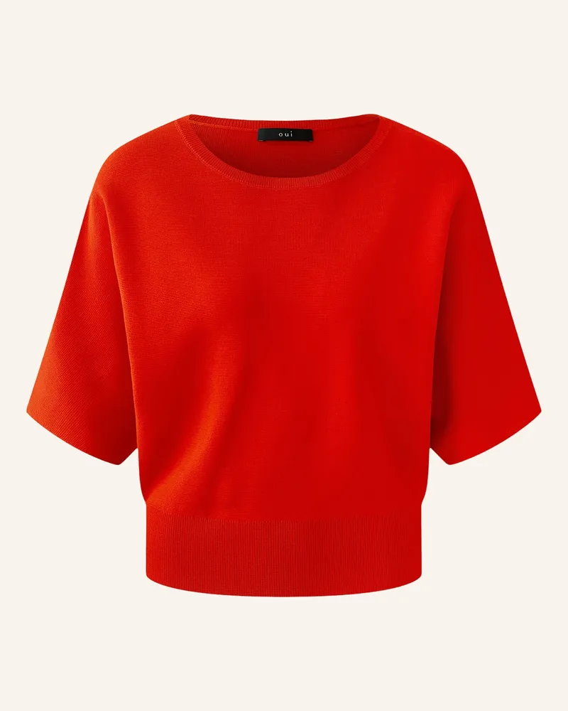 Oui  Strickshirt rot Rot