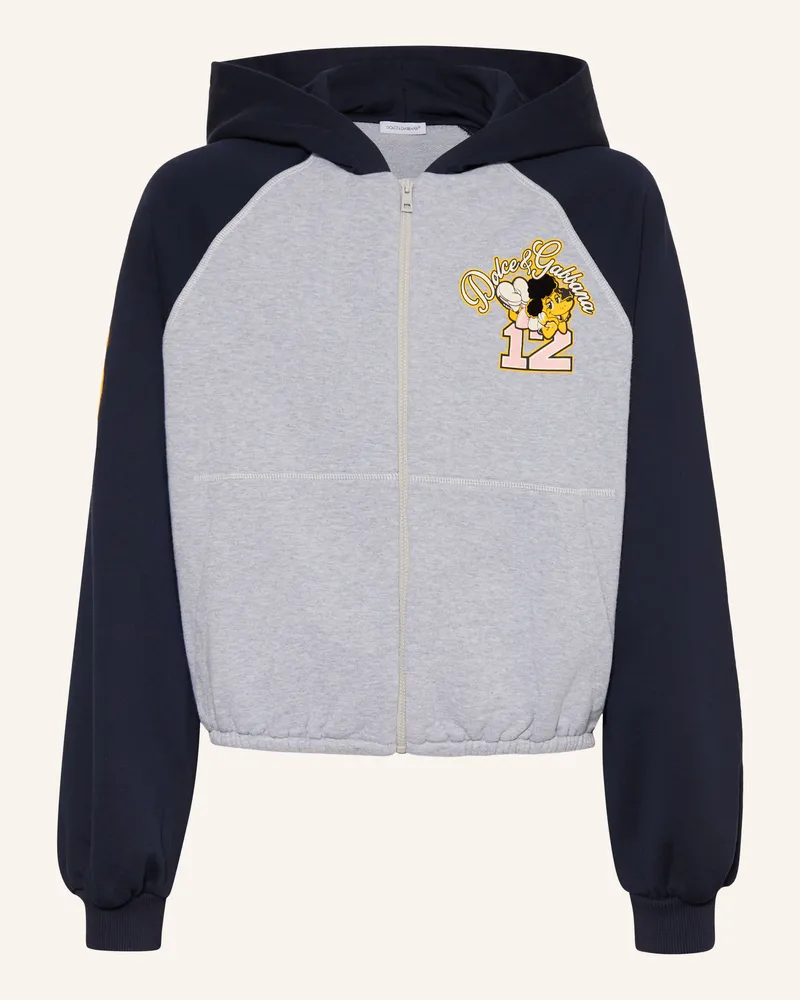Dolce & Gabbana Sweatjacke blau Dunkelblau