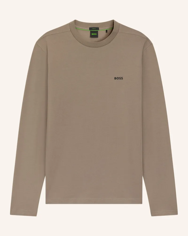 HUGO BOSS Longsleeve gruen Hellgrün