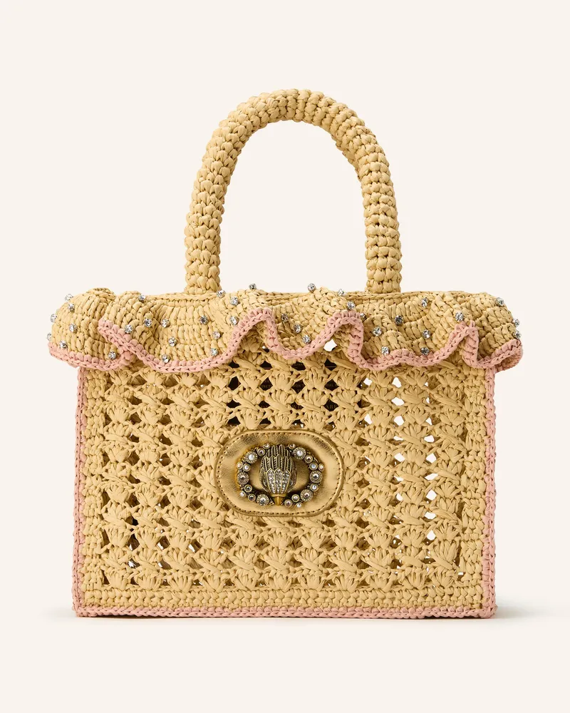 Kurt Geiger Shopper CHELSA LARGE mit Schmucksteinen Beige