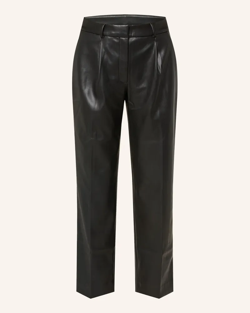 Calvin Klein Hose in Lederoptik Schwarz