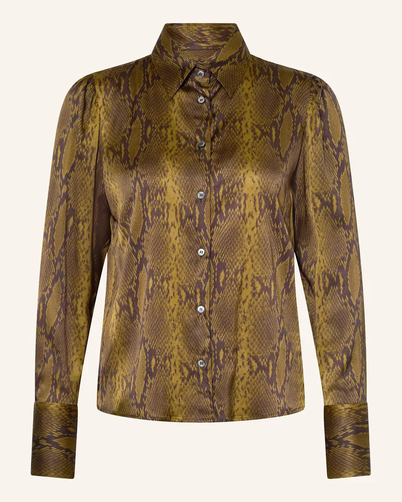 Robert Friedman Hemdbluse SANDY aus Satin Oliv