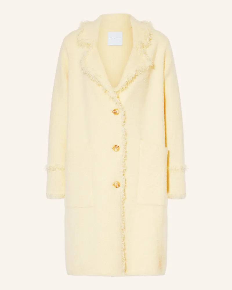 RINO & PELLE Strickmantel CATENA Hellgelb