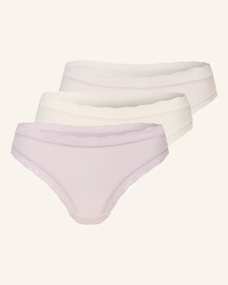 Marc O'Polo 3er-Pack Slips weiss Helllila