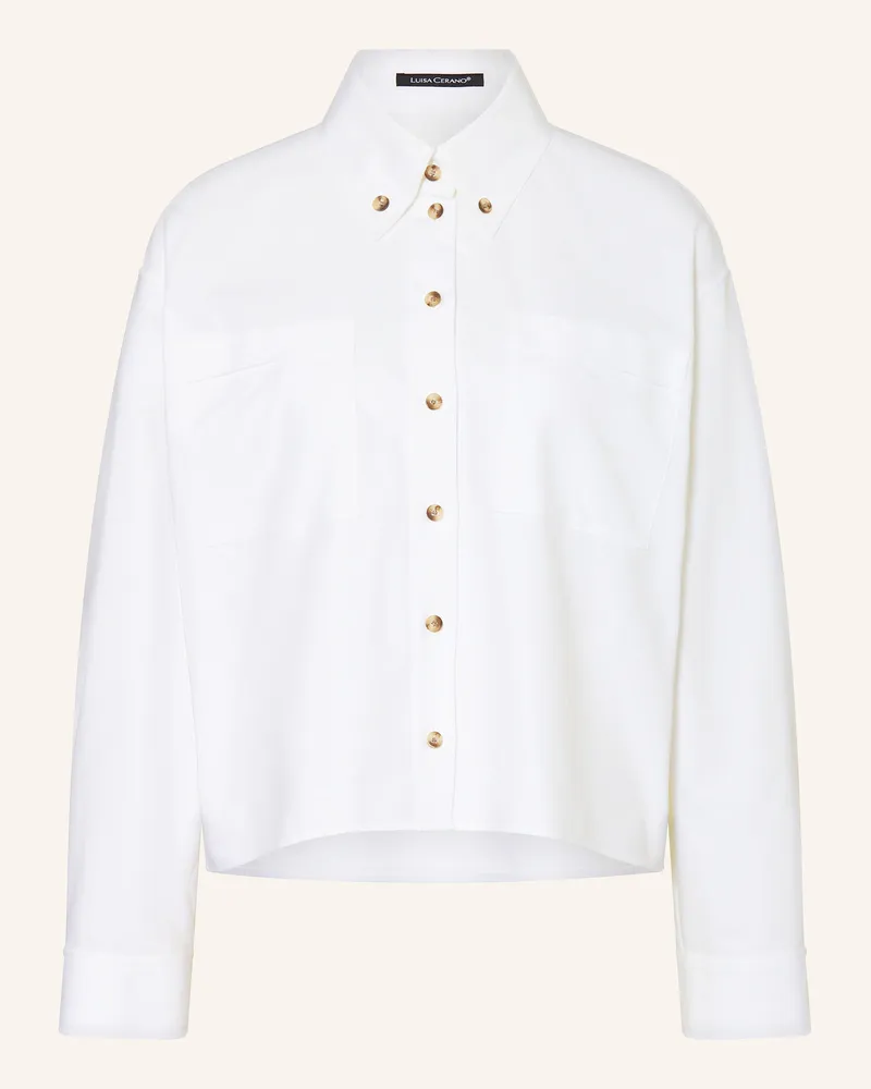 Luisa Cerano Hemdbluse weiss Weiss