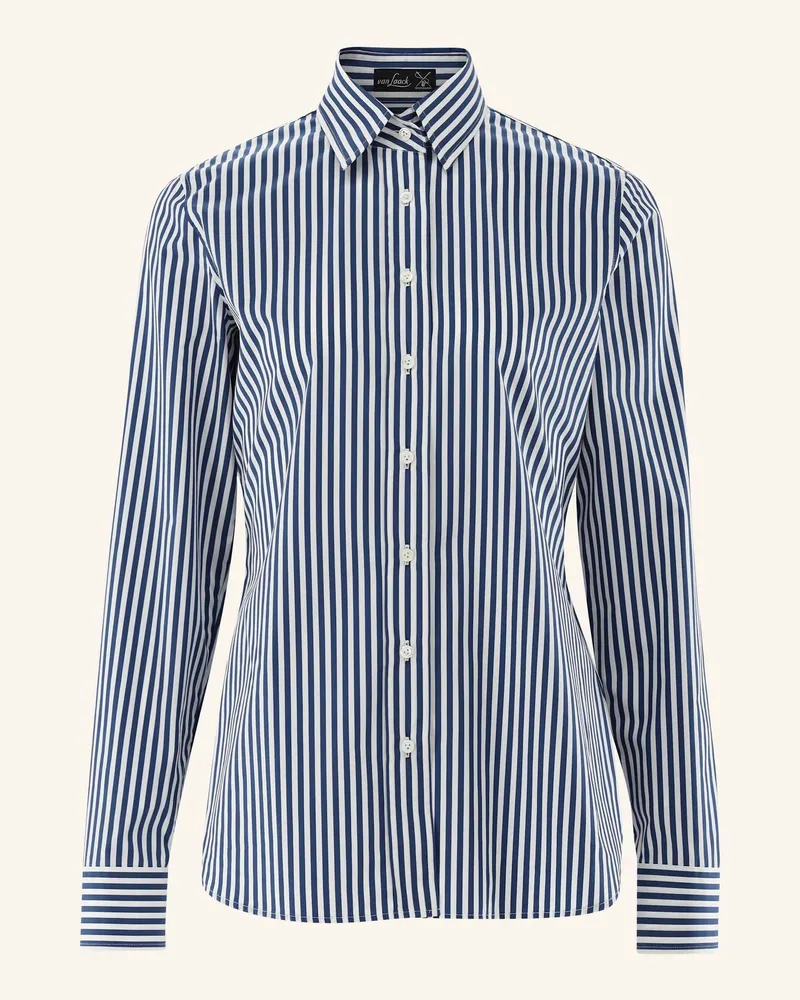 van Laack Bluse Modern Fit blau Dunkelblau