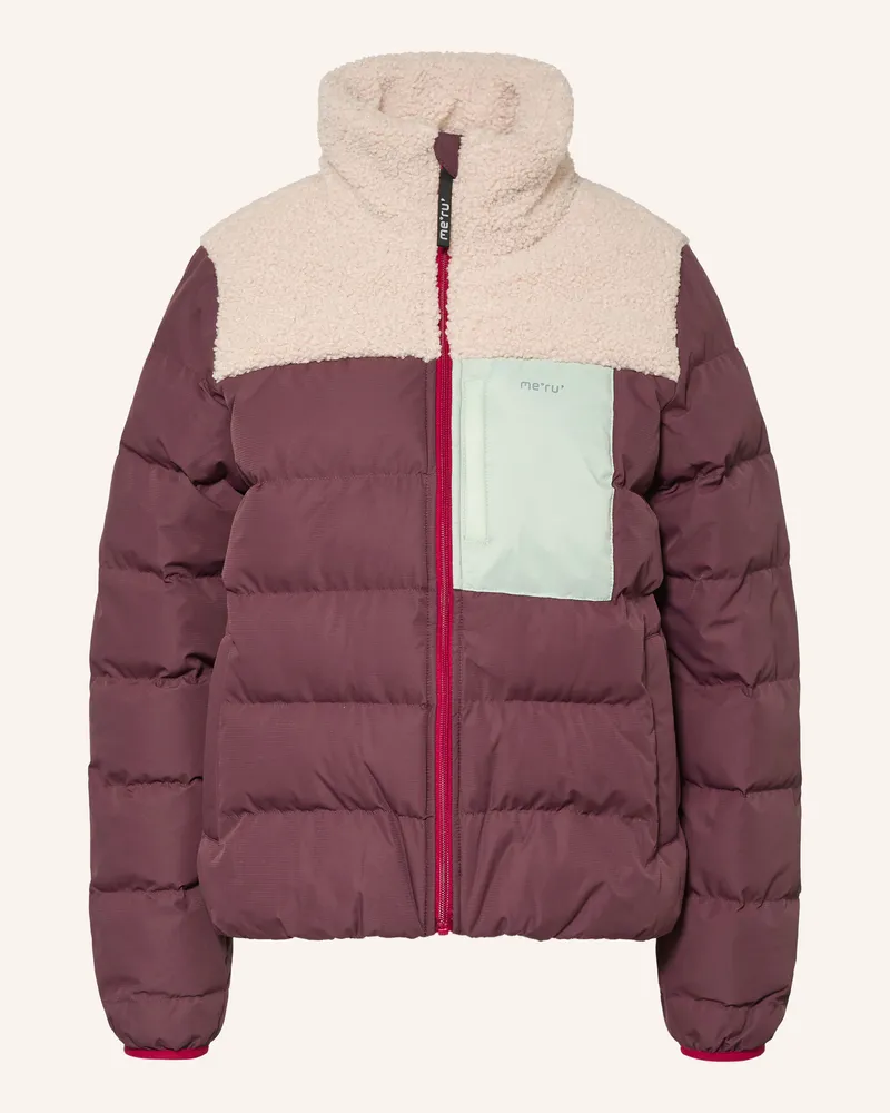 me°ru' Hybrid-Steppjacke Vejle rot Dunkelrot