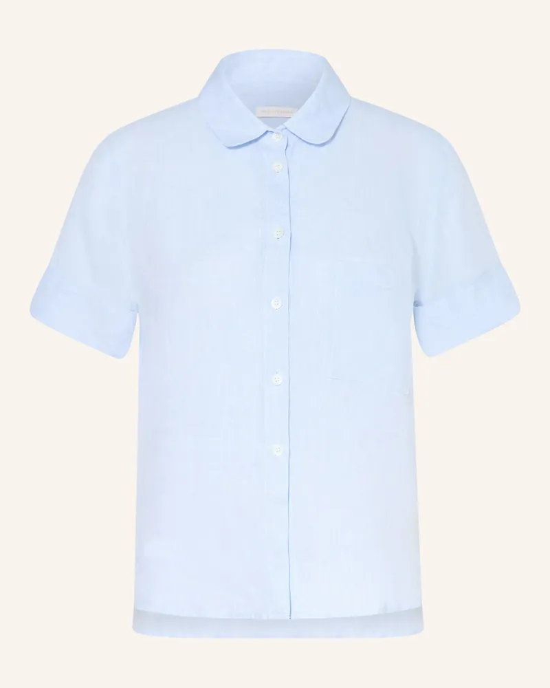 Robert Friedman Hembluse Aus Leinen blau Hellblau