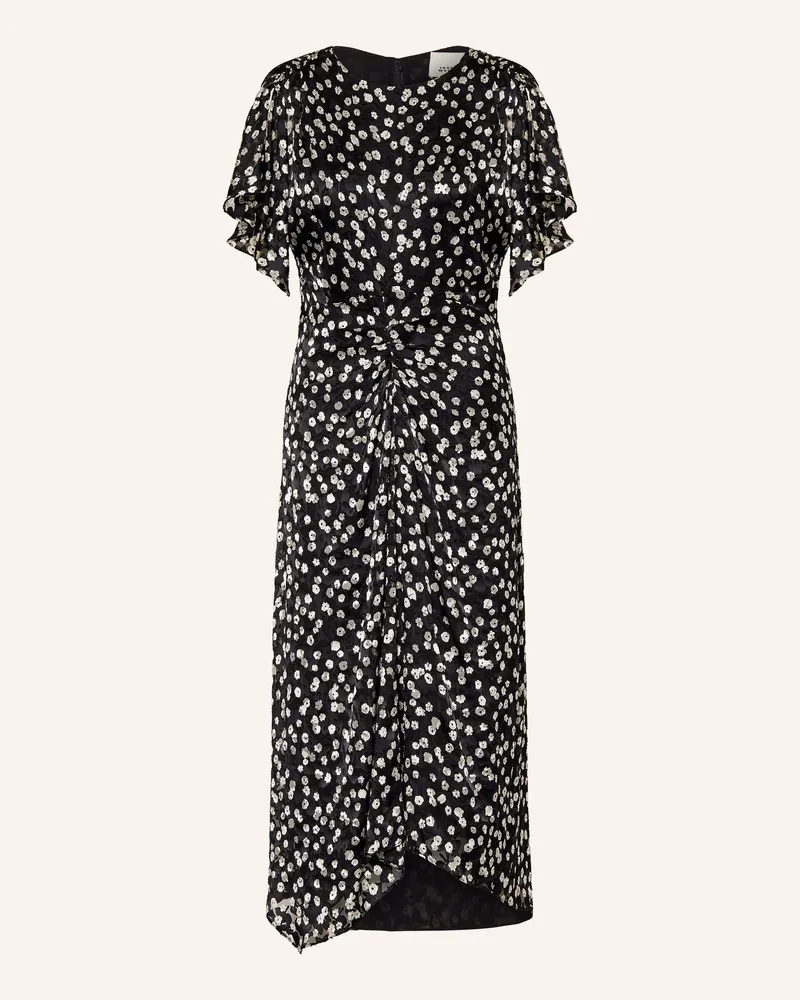 Isabel Marant Jacquard-Kleid Herva Mit Seide schwarz Schwarz