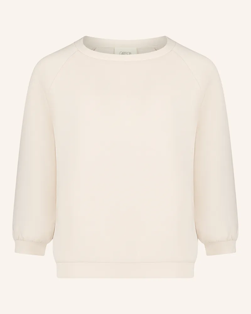 Cartoon Sweatshirt mit 3/4-Arm Creme