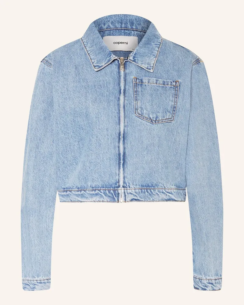 COPERNI Cropped-Jeansjacke Blau