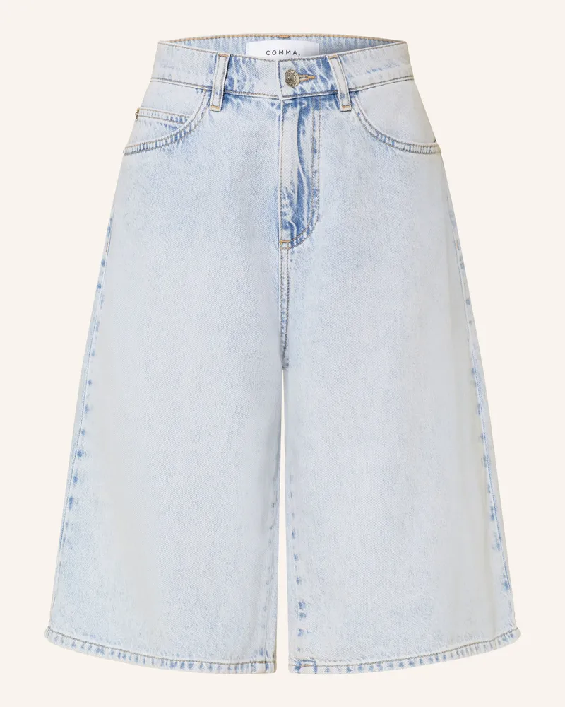 COMMA Jeans-Bermudas blau 52z4