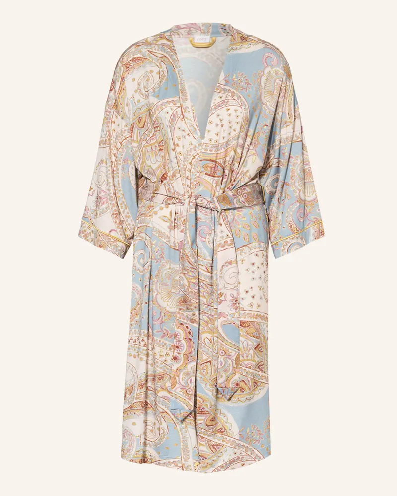 Mey Damen-Kimono Serie Bente beige Hellblau